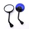 1 par motorsykkel bakspeil retro rund sidespeil reflektor elektrisk sykkel scooter deler