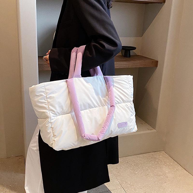 Trendige Damen Schulter-Tragetasche mit Baumwollpolsterung - Koreanischer Stil