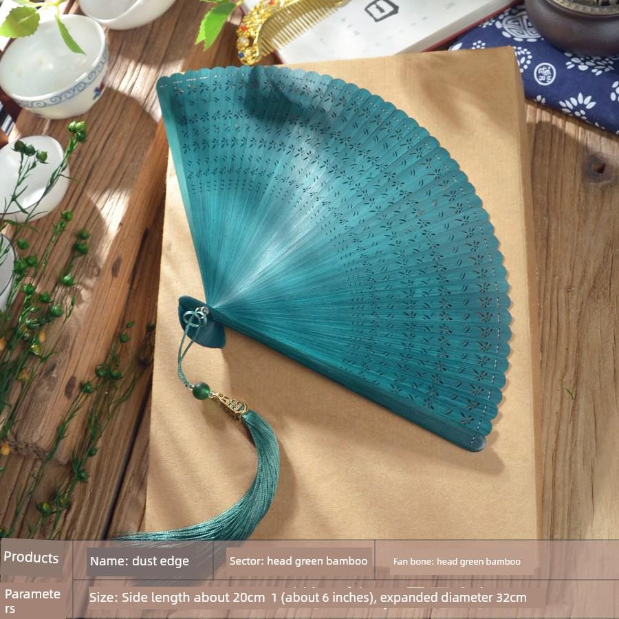 Traditional Style Folding Fan with Hollow Carving, Portable for Men and Women, Suitable for Dance, Hanfu, and Cheongsam, Ideal for Summer