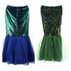 Party Sexy Halloween Mermaid Princess Costume Tail Cosplay Party Skirt Sequin