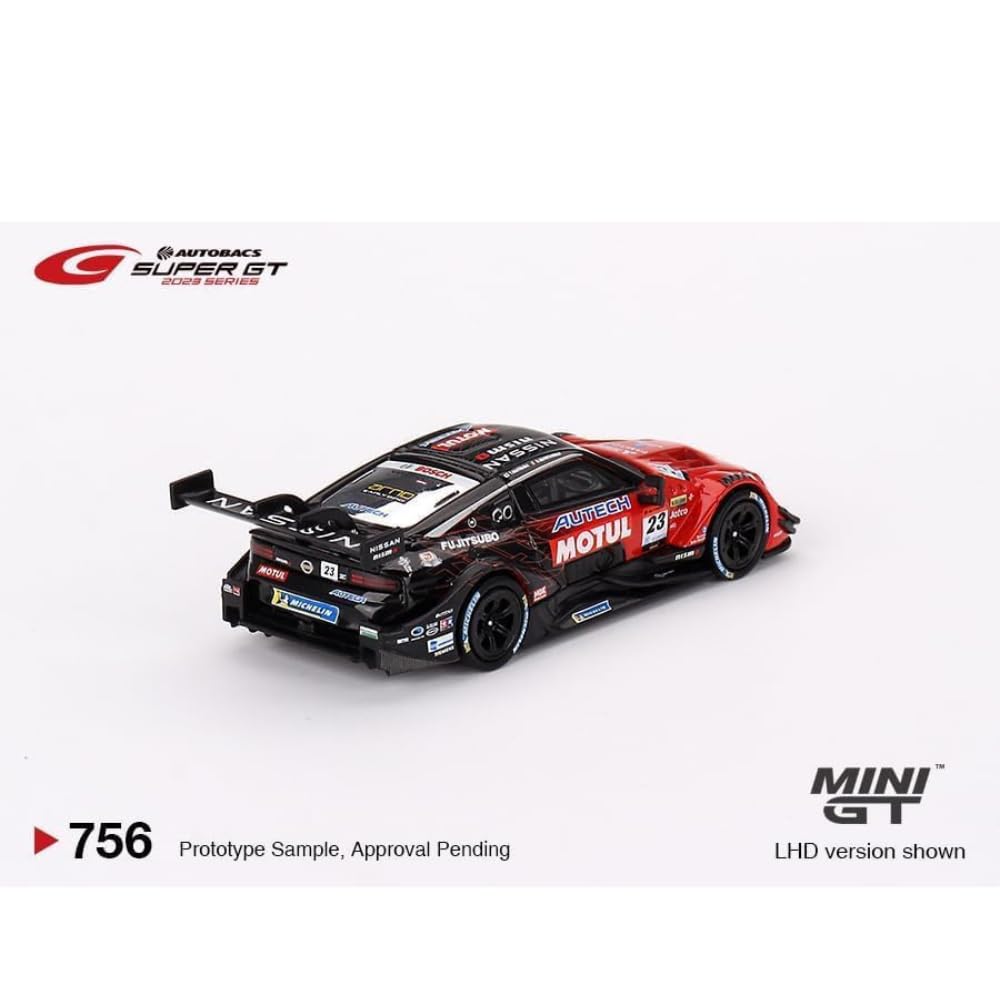 MINI GT Nissan Z GT500 NISMO SUPER GT Series 2023 MOTUL AUTECH Z Finished Model 1/64 #23 (Left-hand drive)