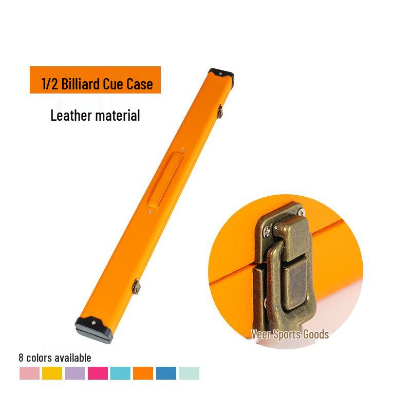 Professionelle zweiteilige Billard Queue Tasche, Ultra-Leicht Kunststoff Stahl, Zwei-Schlitz Design