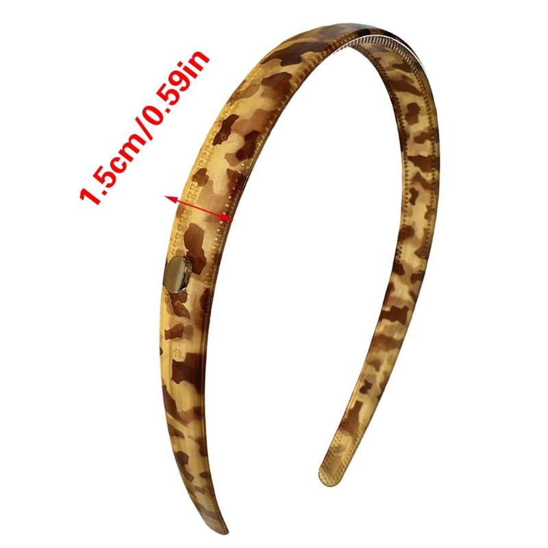 Resins Leopards Hair Hoop Cartoon Styles Headbands Softable Unique Hair Hoop for Girls and Women