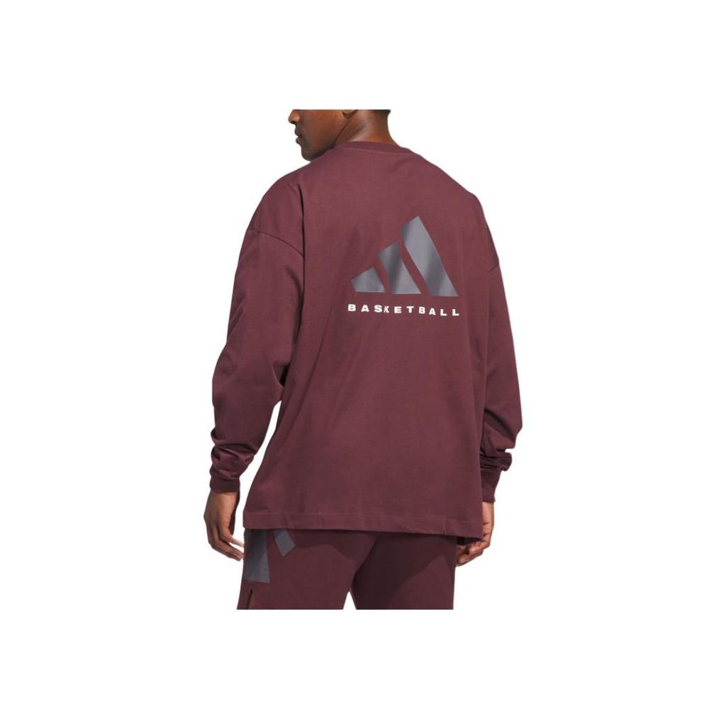adidas La Collezione 2025 Capitolo 02 Bb Maglietta Traspirante a Maniche Lunghe Unisex Top Aurora-Gemma-Rossa JD6131