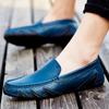 2025 Retro British Style Small Leather Shoes Men's Summer Low-top One-pedal Driving Shoes Large Size Octopus Men's Shoes