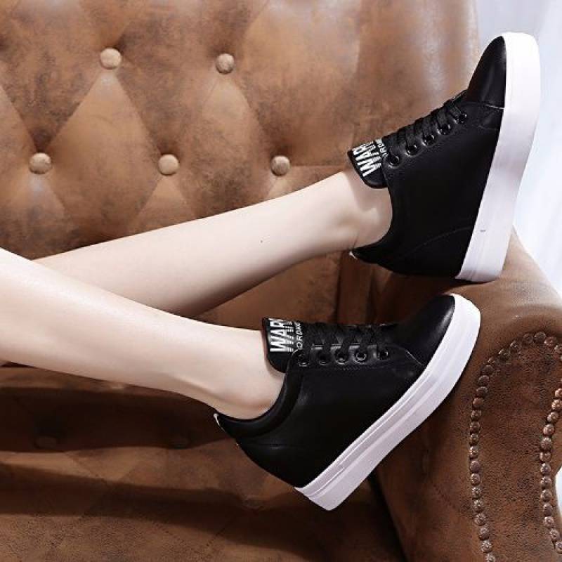 Fashion Inner Heightening Women's Shoes New White Vulcanized Shoes Platform Hidden Slope Heel Casual Sneakers Shoes