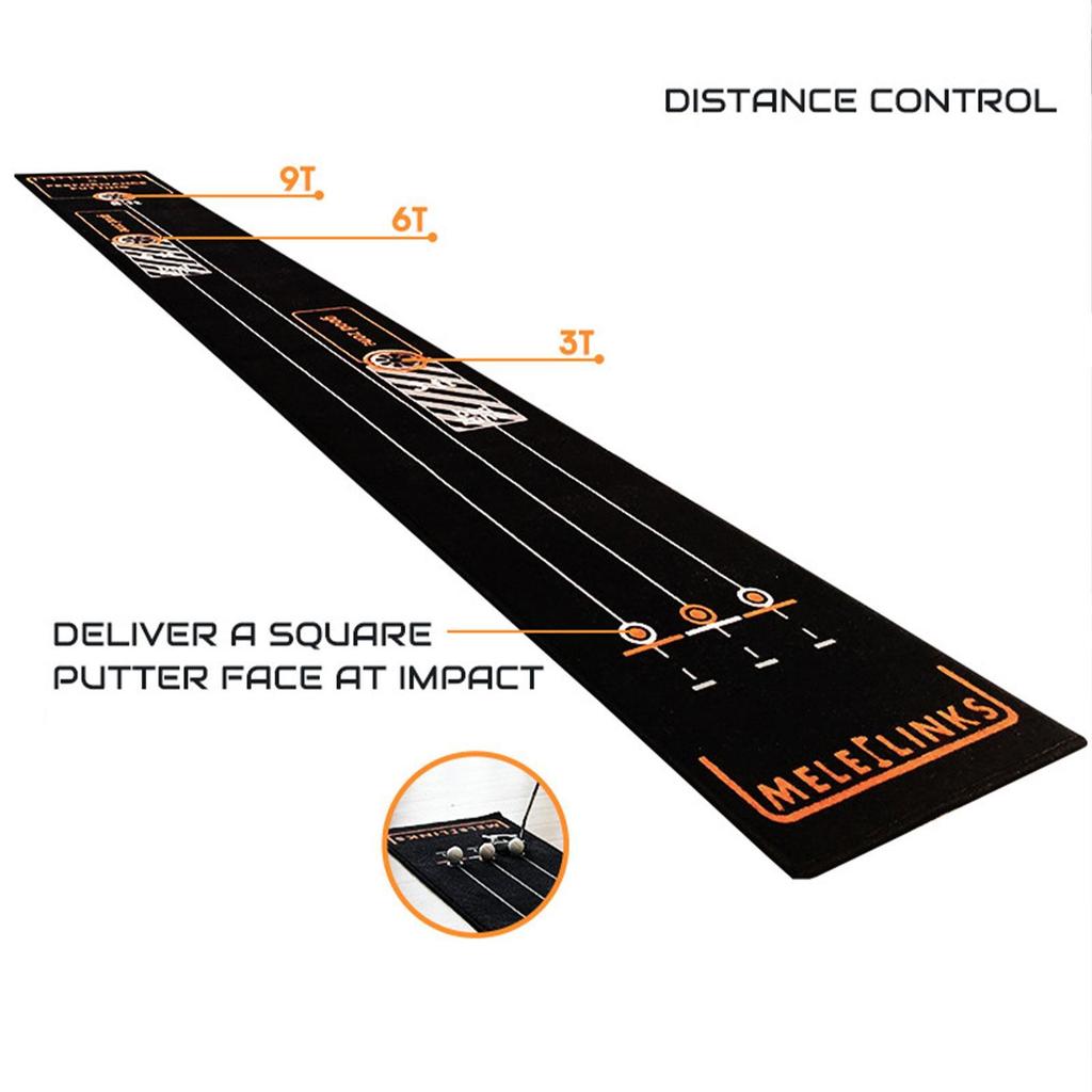 Golf Putting Mat Practice for Home Office Gift Men Women Golfer 3.6x0.4m