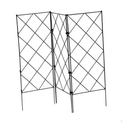 Plantes Grimpantes Treillis de Jardin Support à Fleurs Clôture Métallique Plante Polyvalente pour