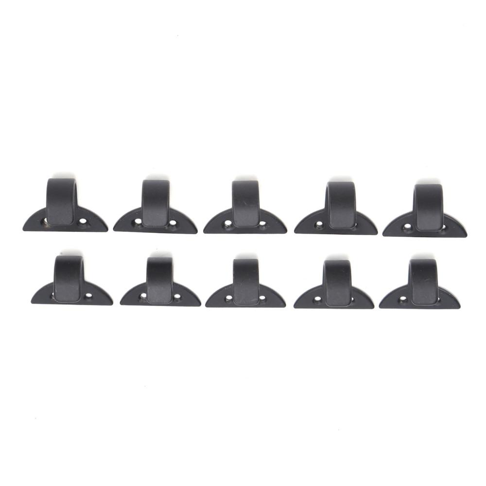 10Set with Screws Wall Hooks Black Towel Hook Hanging Wall Hangers  Laundry Room