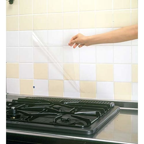MA Packaging Kitchen Protector, Adhesive Kitchen Sheet, Transparent, 3-Layer, 45 X 90cm Clear, Approx. 45 X 90cm, MB58411