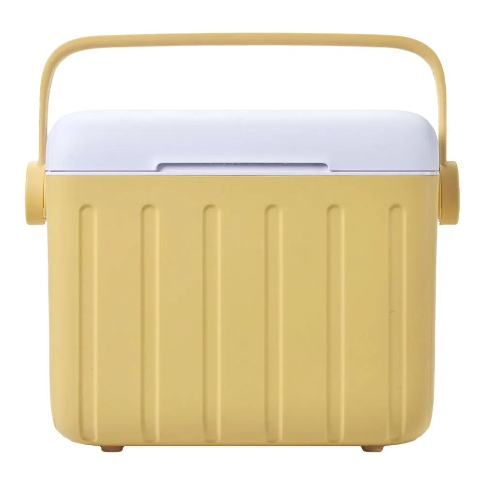 15L/6L Multipurpose Camping Cooler Box Insulated Ice Chest Portable Ice Bucket Hard Box for Outdoor Camping Beach Picnic