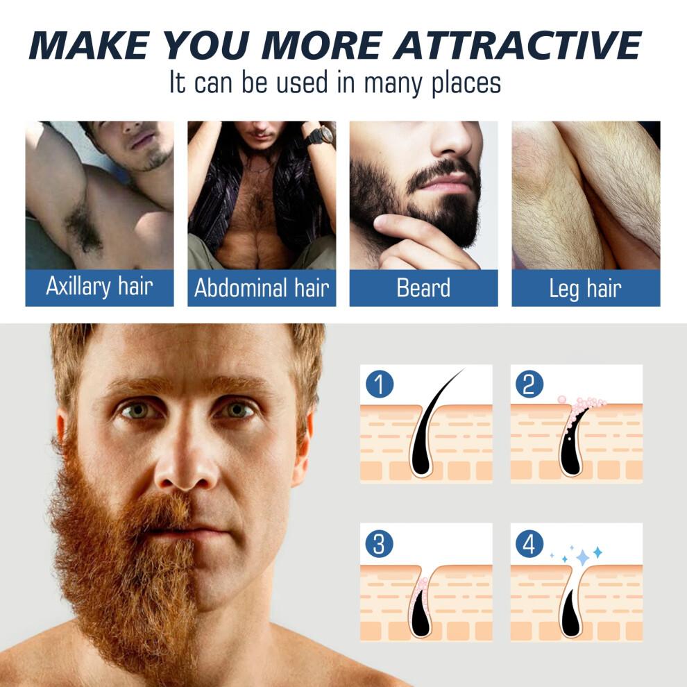 Crème Épilatoire pour Homme - Aisselles, Torse, Jambes - Douce et sans Irritation