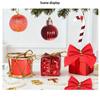 New Plastic Christmas Tree Balls Bow Drum Christmas Tree Pendant DIY Hanging Xmas Baubles Scene