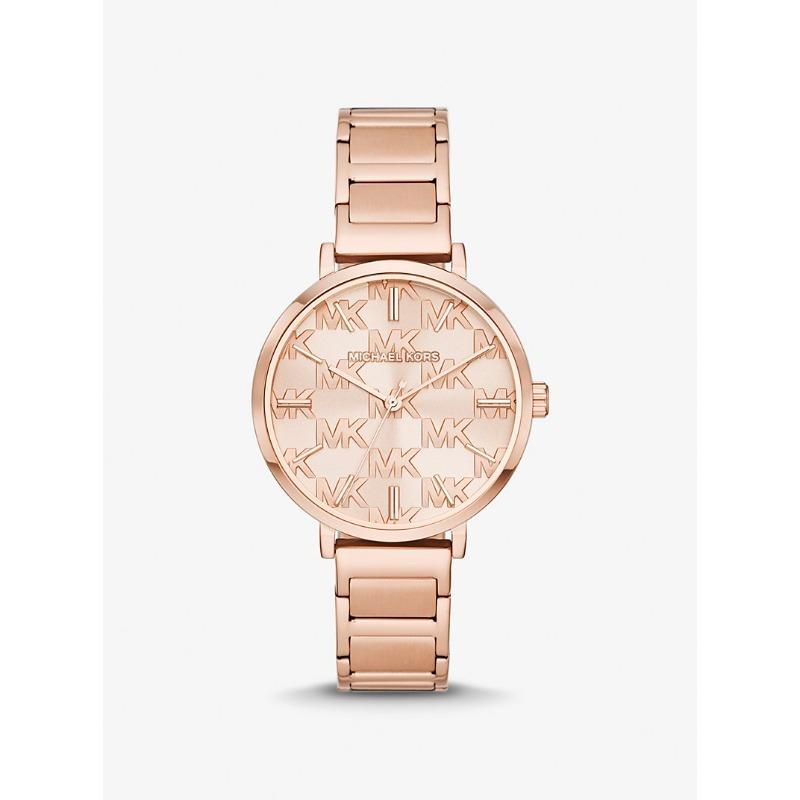 Michael Kors Addyson Rose Gold-Tone Stainless Logo Watch MK4713 розового золота