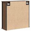 Bathroom Wall Cabinet with Mirror Brown Oak Effect 60 x 21 x 60 cm