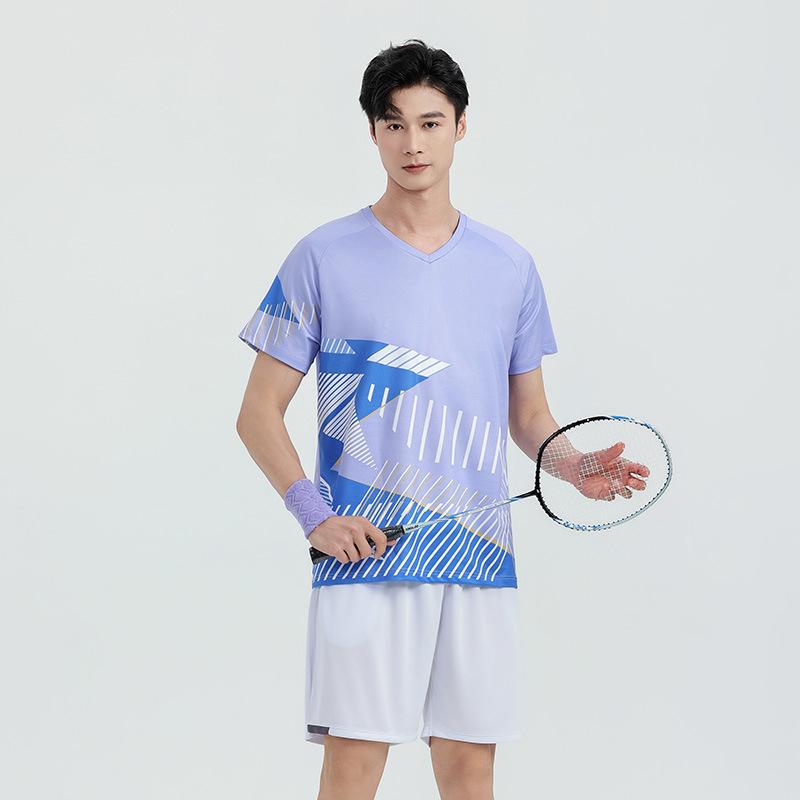 Children's badminton jersey sports suit boys and girls printed table tennis volleyball adult training game jersey wholesale
