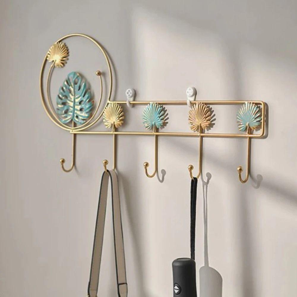 INS Hanging Key Holder Nordic Style Metal Storage Rack Minimalist Butterfly Wall Hooks Hats