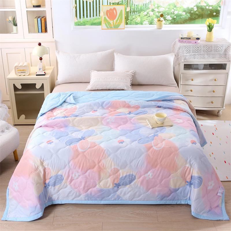 Comfortable Breathable Cotton Summer Quilt - Washable AC Quilt with Gift Box Packaging