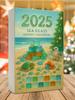 Sea Glass Christmas Tree Christmas Advent Calendar with 24 Mini Christmas Tree Ornaments Xmas Countdown Calendar for Home Decor