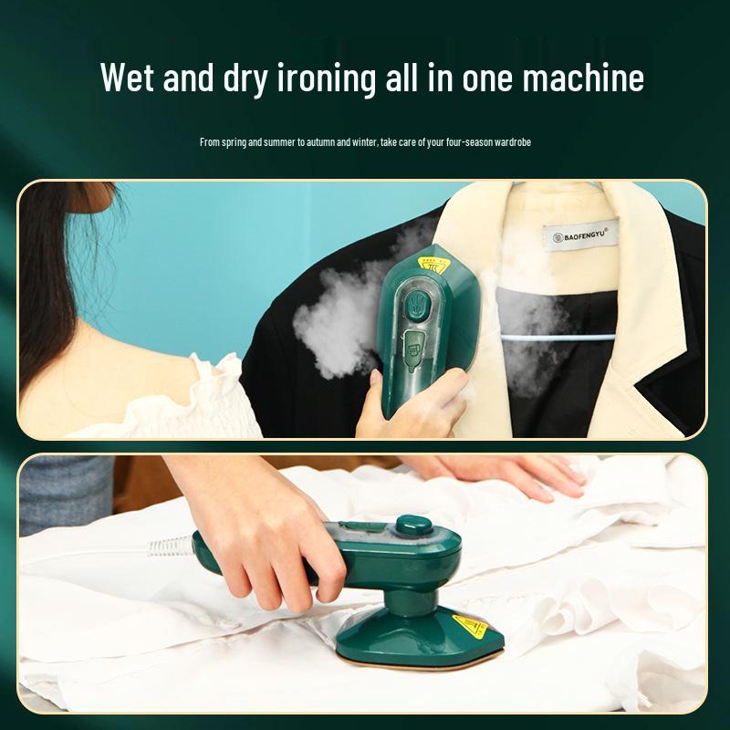 Compact Handheld Garment Steamer and Iron for Home and Dorm Use