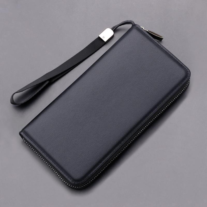 Men's Business Zipper Clutch: Large Capacity, Fashionable Handbag & Phone Wallet