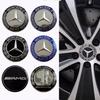 4PCS 75mm Car Floating Wheel Center Hub Caps Cover for Mercedes Benz B/C/E/S Class A Class C200L  GLK GLC CLA Accessories. TV1