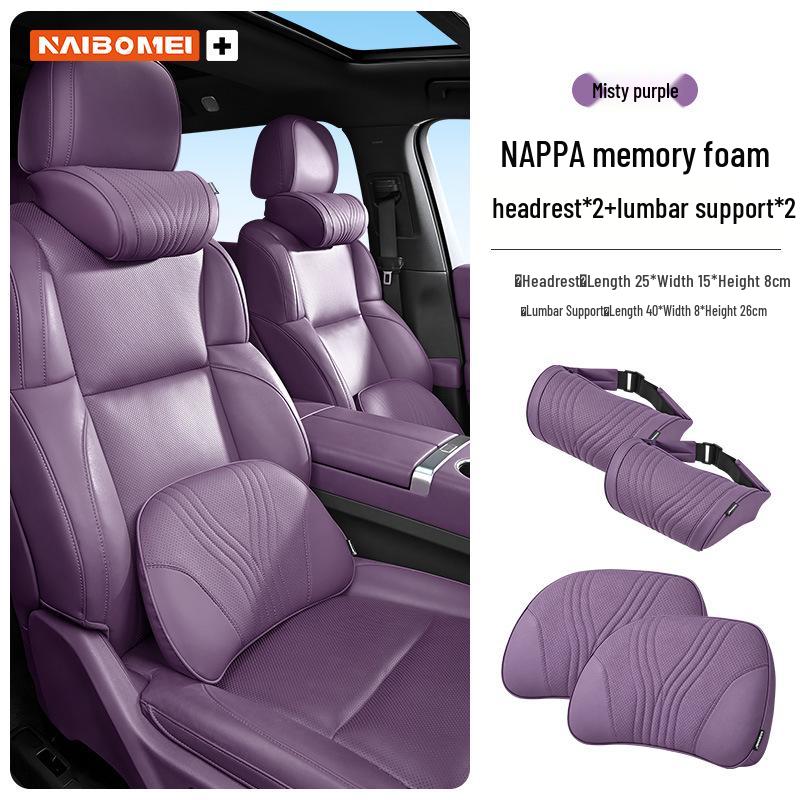 Zeekr 001/X/009 Car Headrest & Neck Pillow with Lumbar Support for Front and Rear Seats