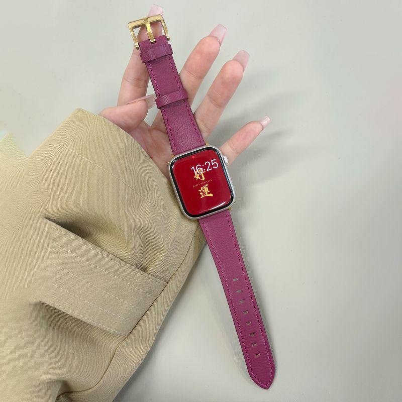 

Ремешок из овчины для часов AppleWatch S10-Soft Premium из натуральной кожи для IWatch 10/9/8/7/6/5/4/3/2/1/Se/Ultra/Ultra2 49 мм 46 мм 45 мм 44 мм 42 мм 49mm（Ultra/2）