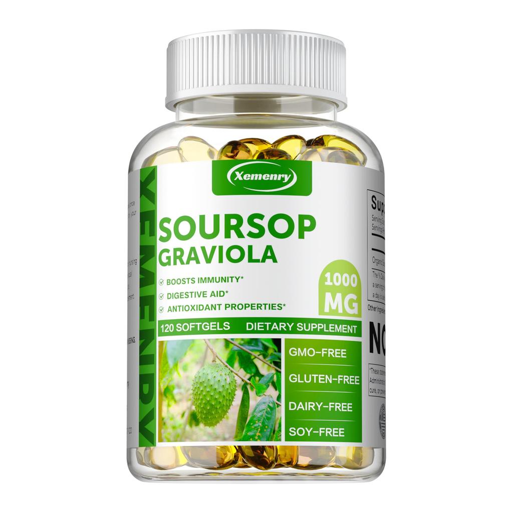 Soursop Capsules, All-natural, Antioxidant Support, Immune Support, Suitable for Adults.