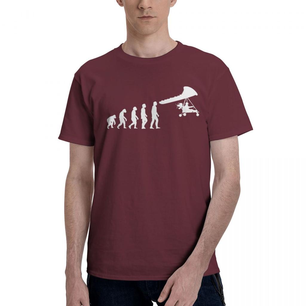 Entwicklung von Ultraleichtflugzeug-Piloten, Mann, der Segelflieger fliegt, 100% Baumwolle, Lässig, Atmungsaktiv, Bequem, Hemd, Herrenbekleidung, Marken, Grafik