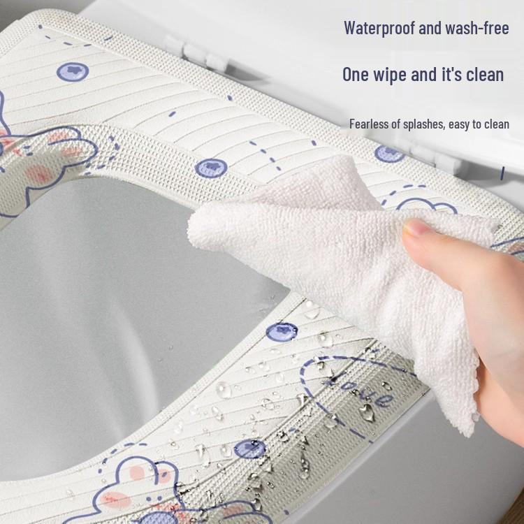 Universal EVA Waterproof Toilet Seat Cushion & Cover for All Seasons