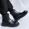 Men's new Martin boots autumn and winter velvet big head thick sole heightening casual versatile high-top boots 22725-R