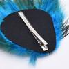 Elegant Peacock Feathery Hair Clip Vintage Inspired Peacock Feathered Hairpin Stylish Hairpin for Bridal Attire