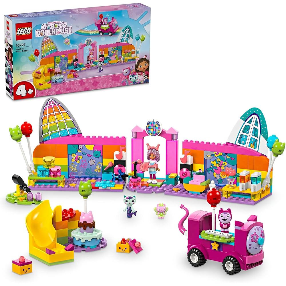 LEGO Gabby s Dollhouse Party Room Toy for Kids Ages 4-6 Educational Building Blocks