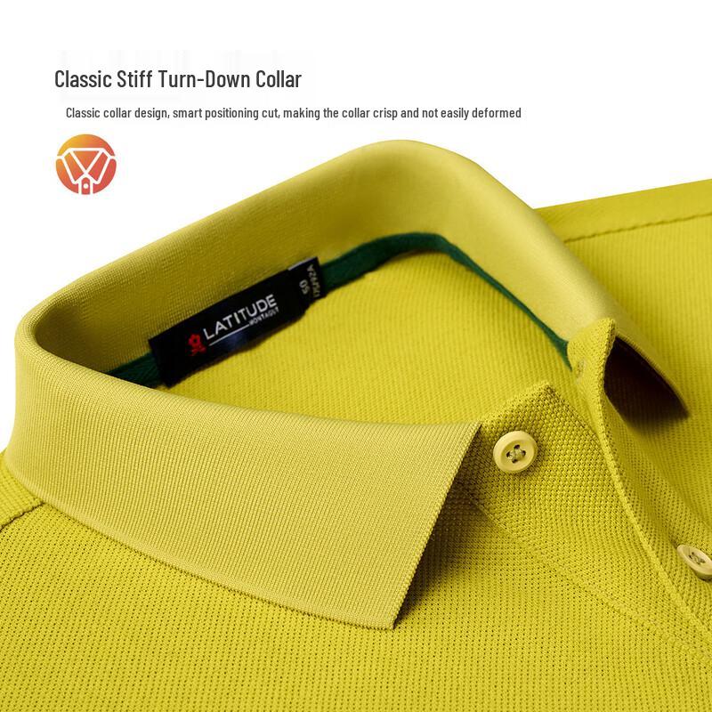 Montagut Men's Anti-Bacterial Mesh Pique Long Sleeve Polo Shirt
