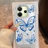 Laser Silver Butterfly Women Girls Phone Case for Xiaomi Redmi Note 14 13 12 11 11S 10 9 8 Pro 9C 13C 14C A5 A3 A4 A3X A1 Cover
