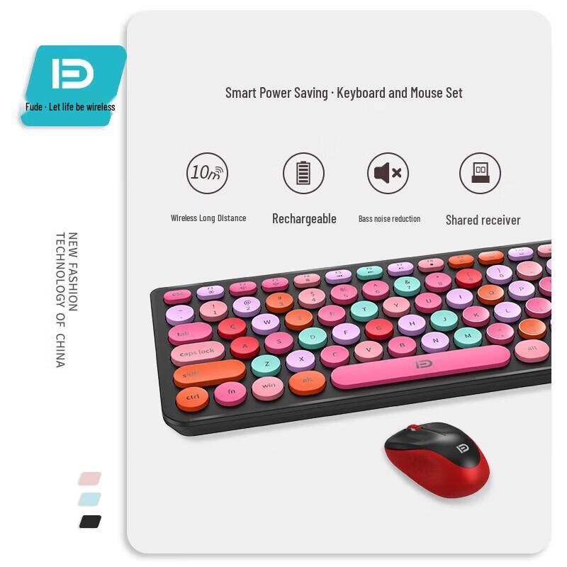 Fude ik6630M Wireless Keyboard and Mouse Combo