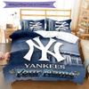 3pcs New York Yankees Cover Set - Personalized Name, HD Printed Bedding with 1 Cover and 2 Pillowcases - Perfect for Home Decor, Easy Care