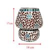 Mushroom Shaped Mosaic Glass Lamp for Home/Office/Festival Decoration (Bulb Not Included) (Table Lamps 17cm)
