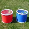 Foldable Collapsible Water Bucket with Metal Handle Water Sprinkling Bucket  Car Supplies
