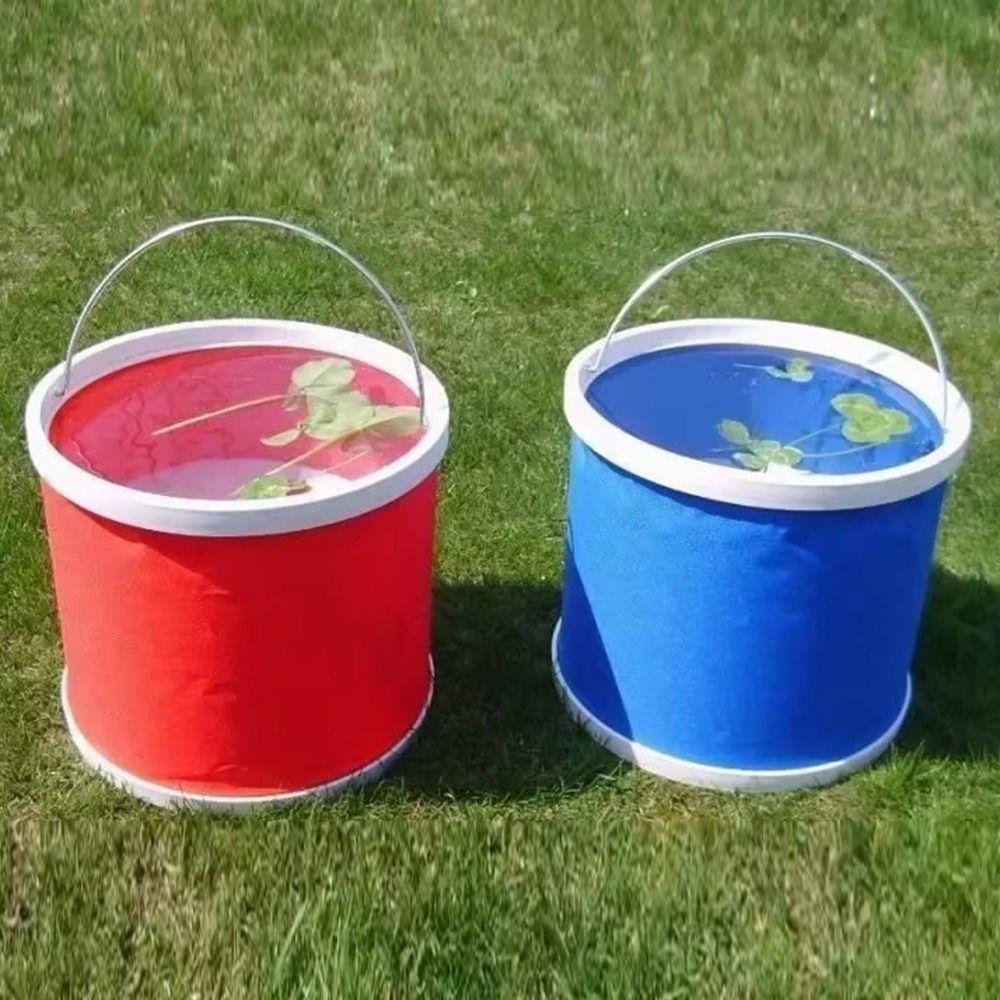 Colorful Car Washing Buckets with Metal Handle Water Sprinkling Bucket  Hiking