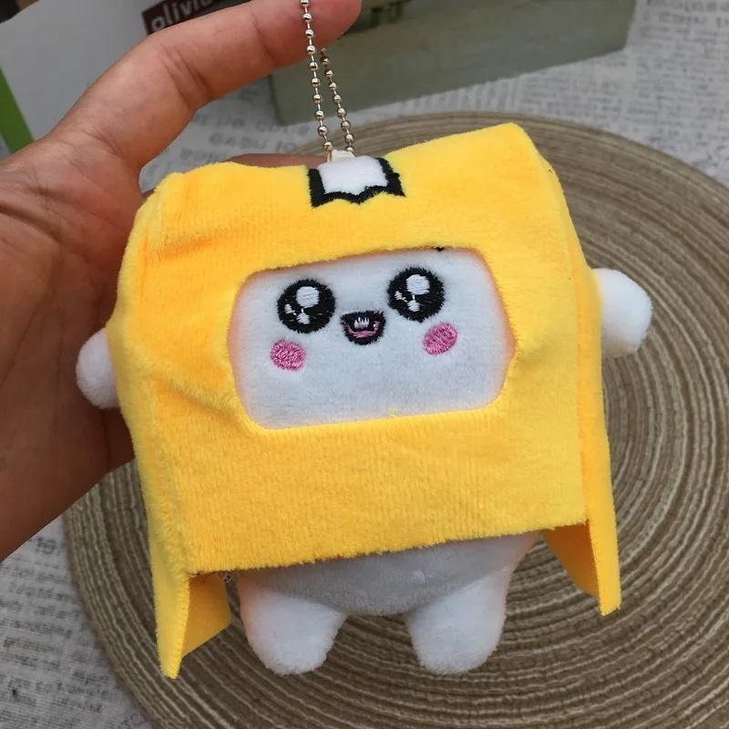 Cute Cartoon Robot Plush Keychain Removable Soft Doll Kawaii Toy Gift For Children And Girls