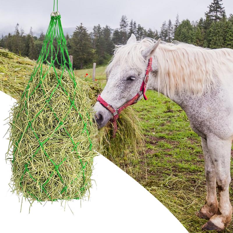 Pferde Heunetz Heufutterspender Hängbares Netz Beutel Aufbewahrungszubehör für Rinder Pferde Ställe Pferdehof Tägliche Fütterungspflege Routine