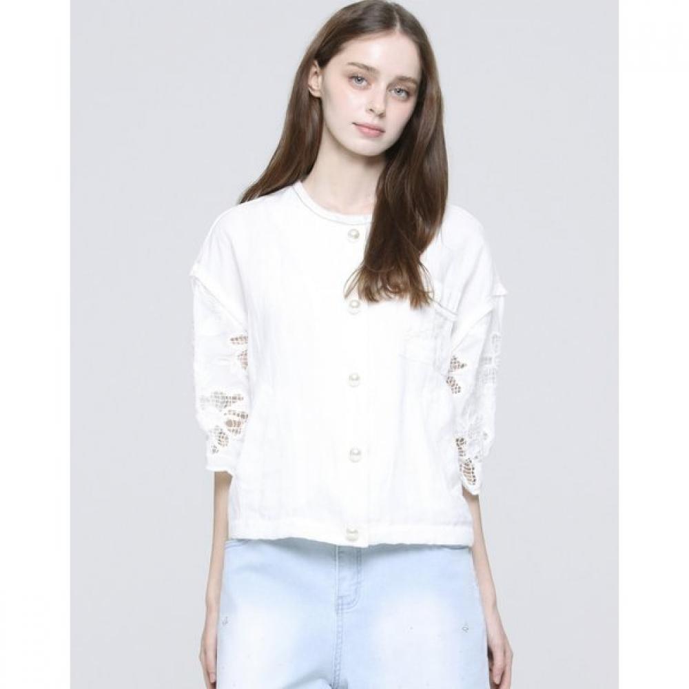 Son Jung Wan Women S Linen Lace Beading Jacket Zdj6262081
