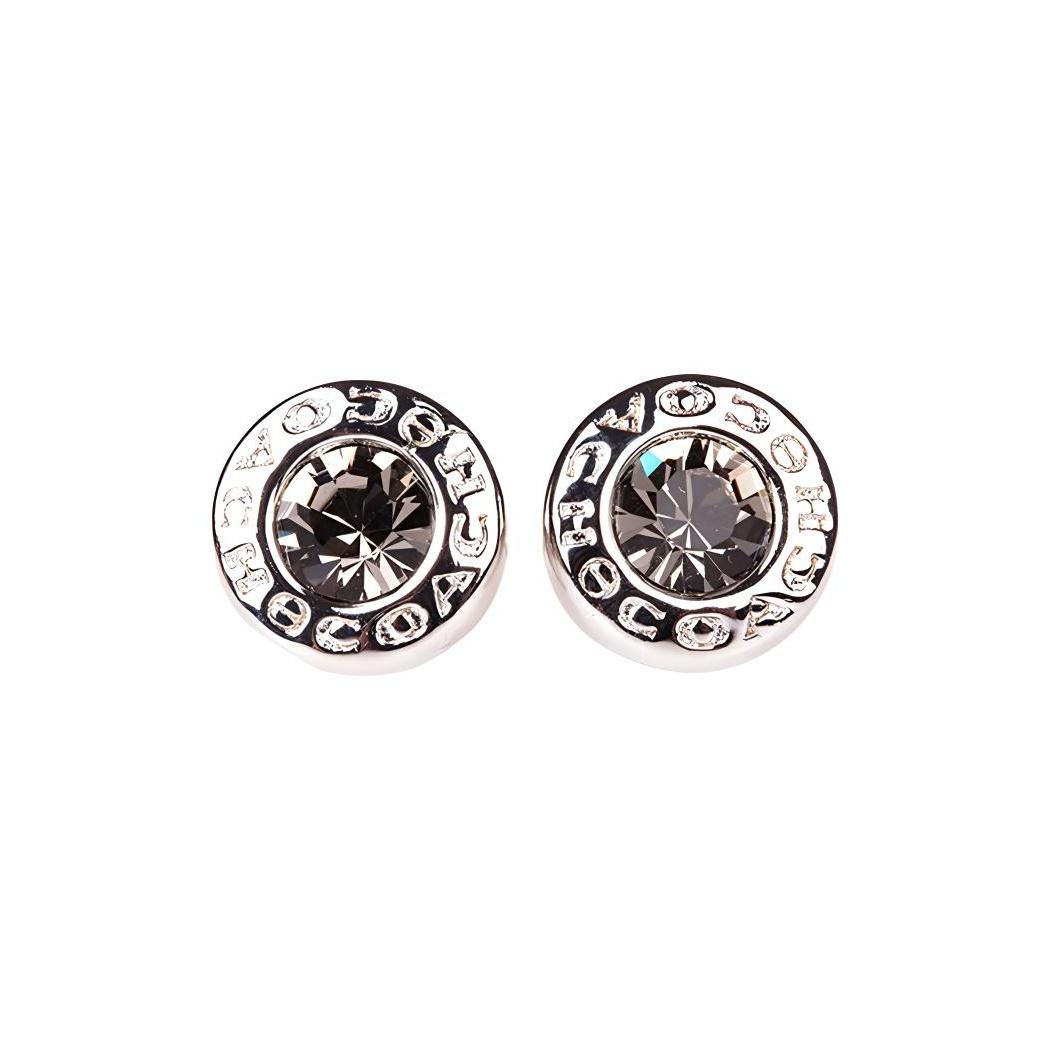 Coach Open Stone Elegant Alloy Earrings Women earrings Silver F54516-SLV Default Packaging