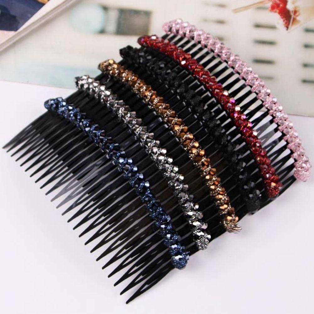 Ponytail Holder For Girls Women Hair Comb Crystal Hair Clips Girl Bangs Clip Korean Barrettes