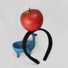 Novelty Knitted Headbands Stuffed Vegetables Hairbands Comfortable Costume Headpiece for Party Costume Accessory