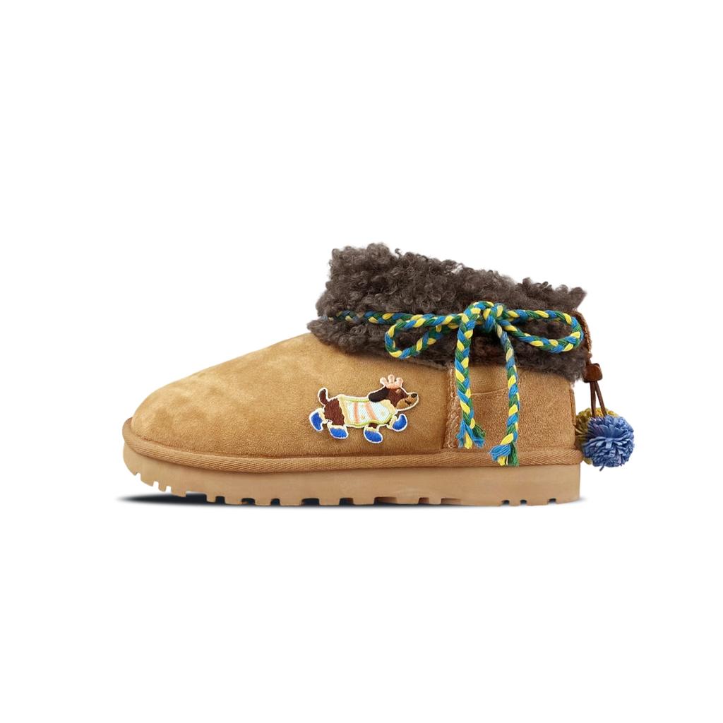 UGG CLASSIC ULTRA MINI Sheepskin Thermal Short Snow Boots Women's 1116109-CHE(Team373-)