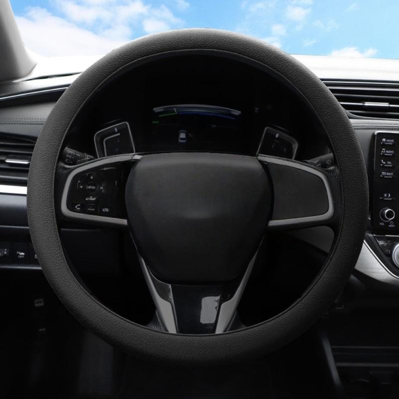 Odorless Silicone Car Steering Wheel Cover Nonslip Textured Surfaces Breathable Design for 32cm To 40cm Wheels
