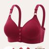 Women Front Clasp Wire Free Back Beautifying Tank Style Thin Plus Size Bra
